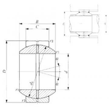 15 mm x 30 mm x 16 mm  IKO GE 15GS Rodamientos Deslizantes