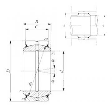 140 mm x 210 mm x 90 mm  IKO GE 140ES-2RS Rodamientos Deslizantes