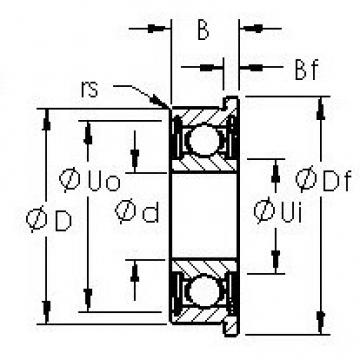 AST FR10ZZ Cojinetes de bolas profundas