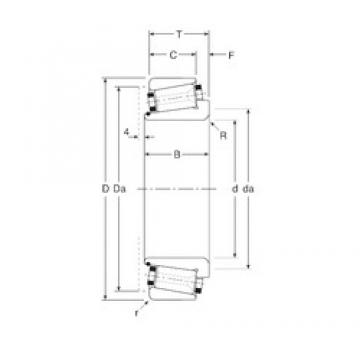 98,425 mm x 161,925 mm x 42 mm  Gamet 160098X / 160161X Rodamientos De Rodillos Cónicos