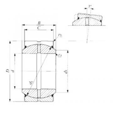 19.05 mm x 31,75 mm x 16,66 mm  IKO SBB 12-2RS Rodamientos Deslizantes